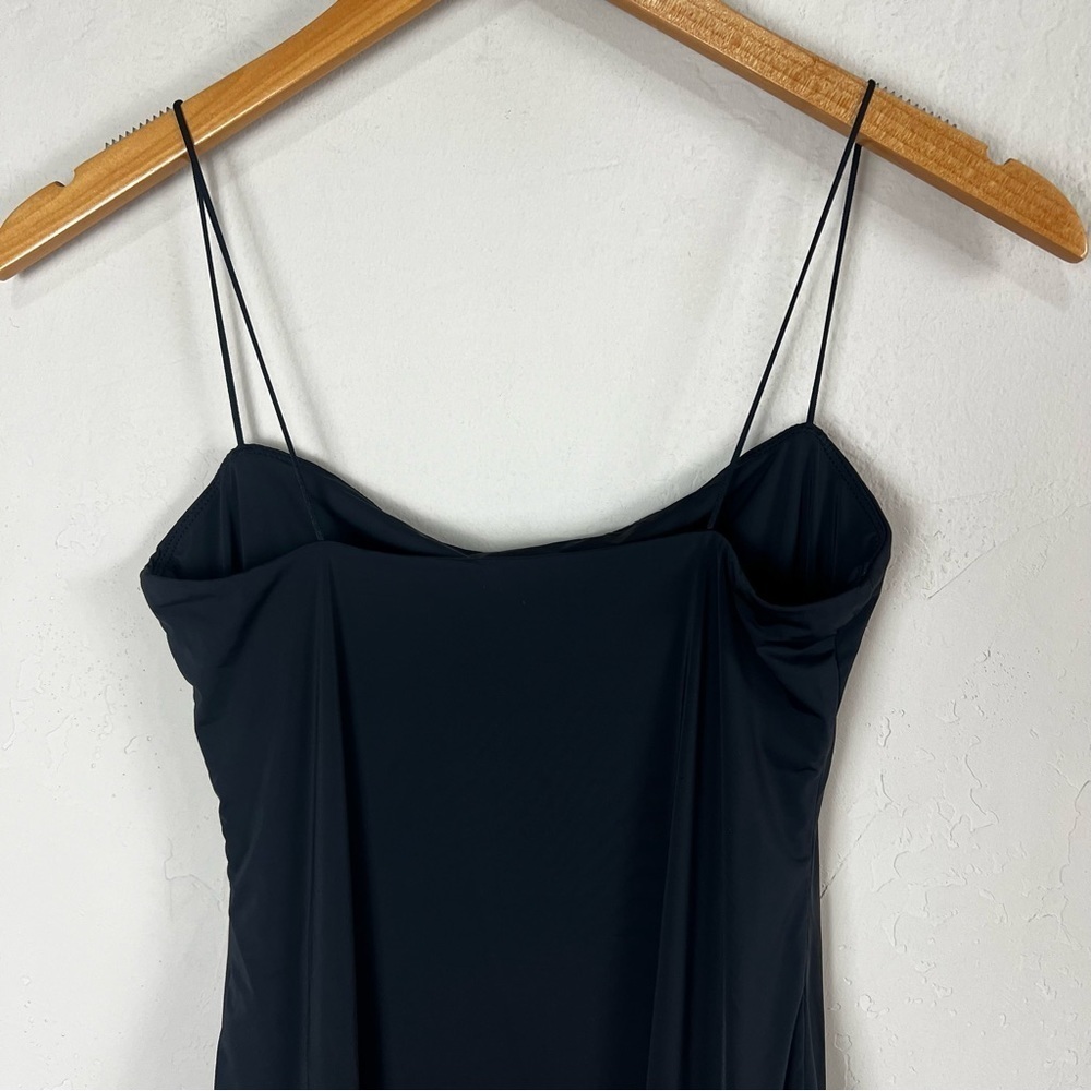 Aritizia Ten by Babaton Black‎ Stretch Bodycon Spaghetti Strap Mini Dress Small - Picture 5 of 13